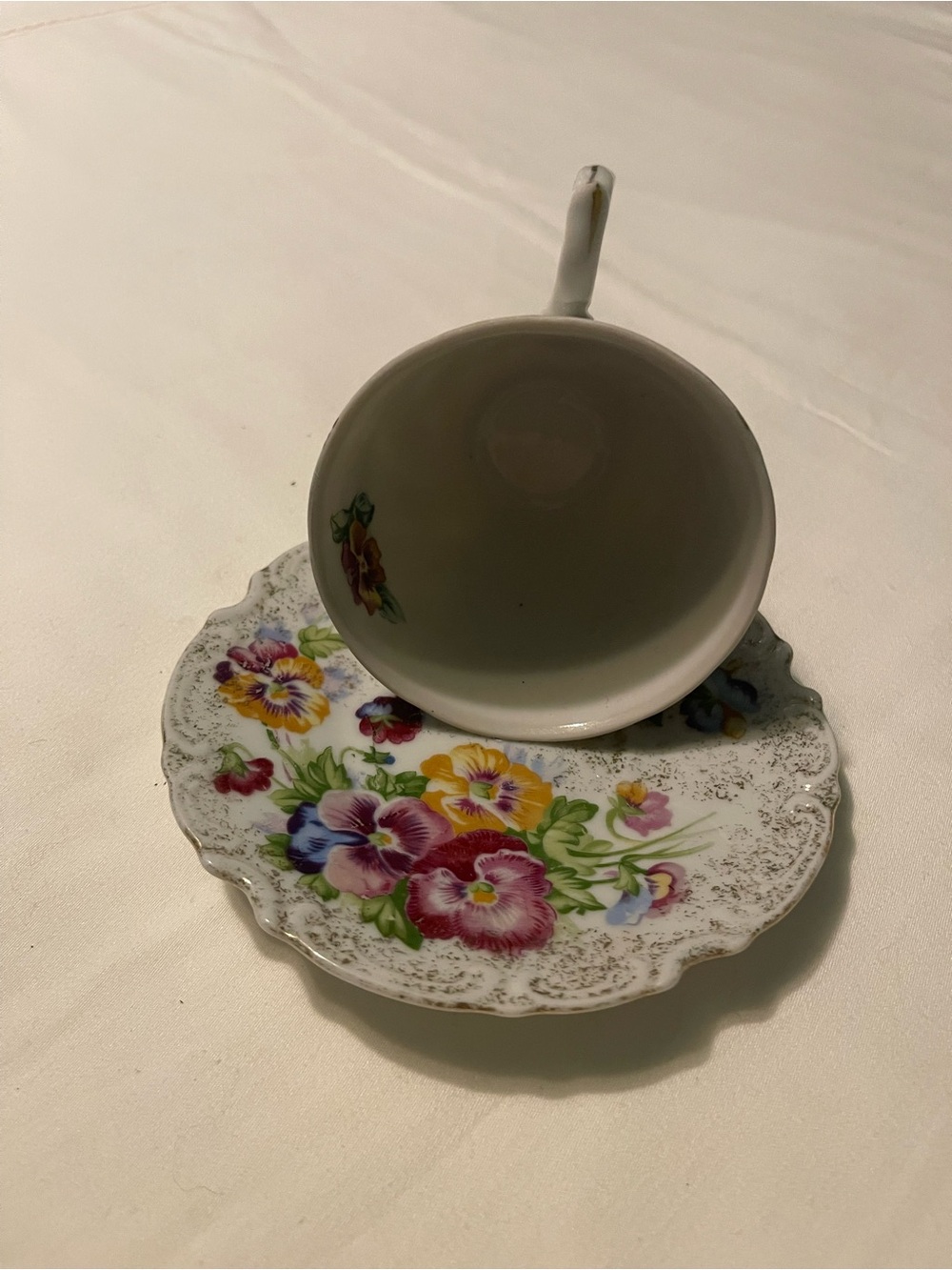 Vintage Teacup & Saucer Bird Feeder